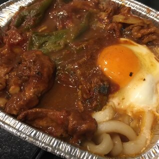 簡単！鍋焼きカレーうどん